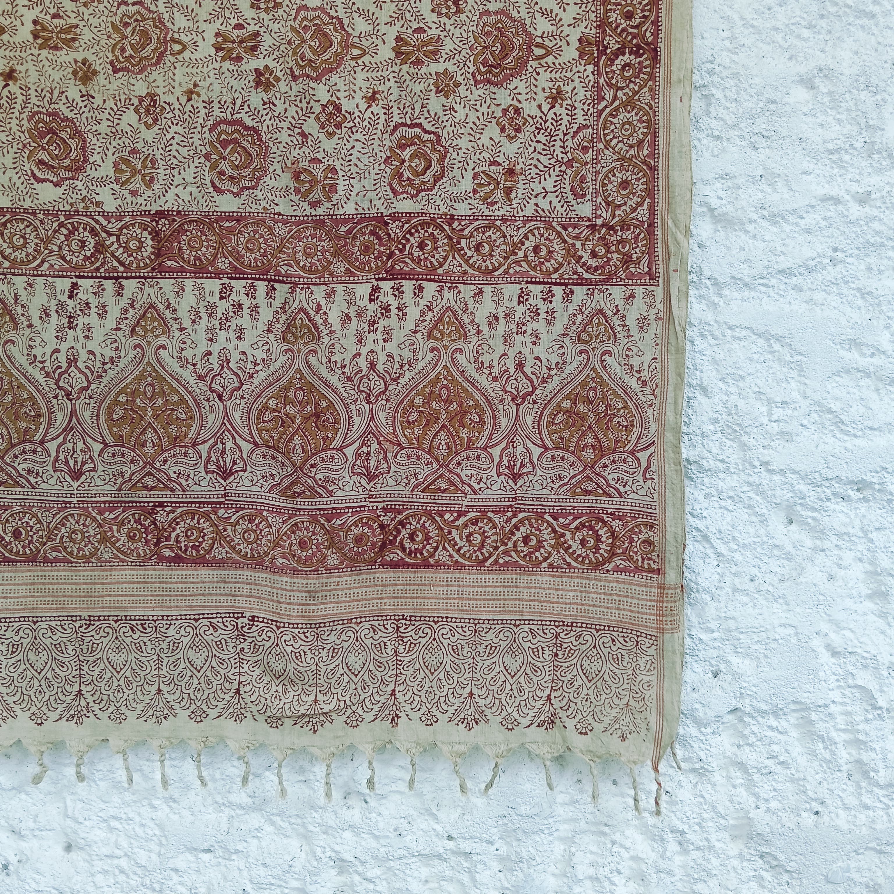 Kalamkari Hand Block Printed Stole - New!