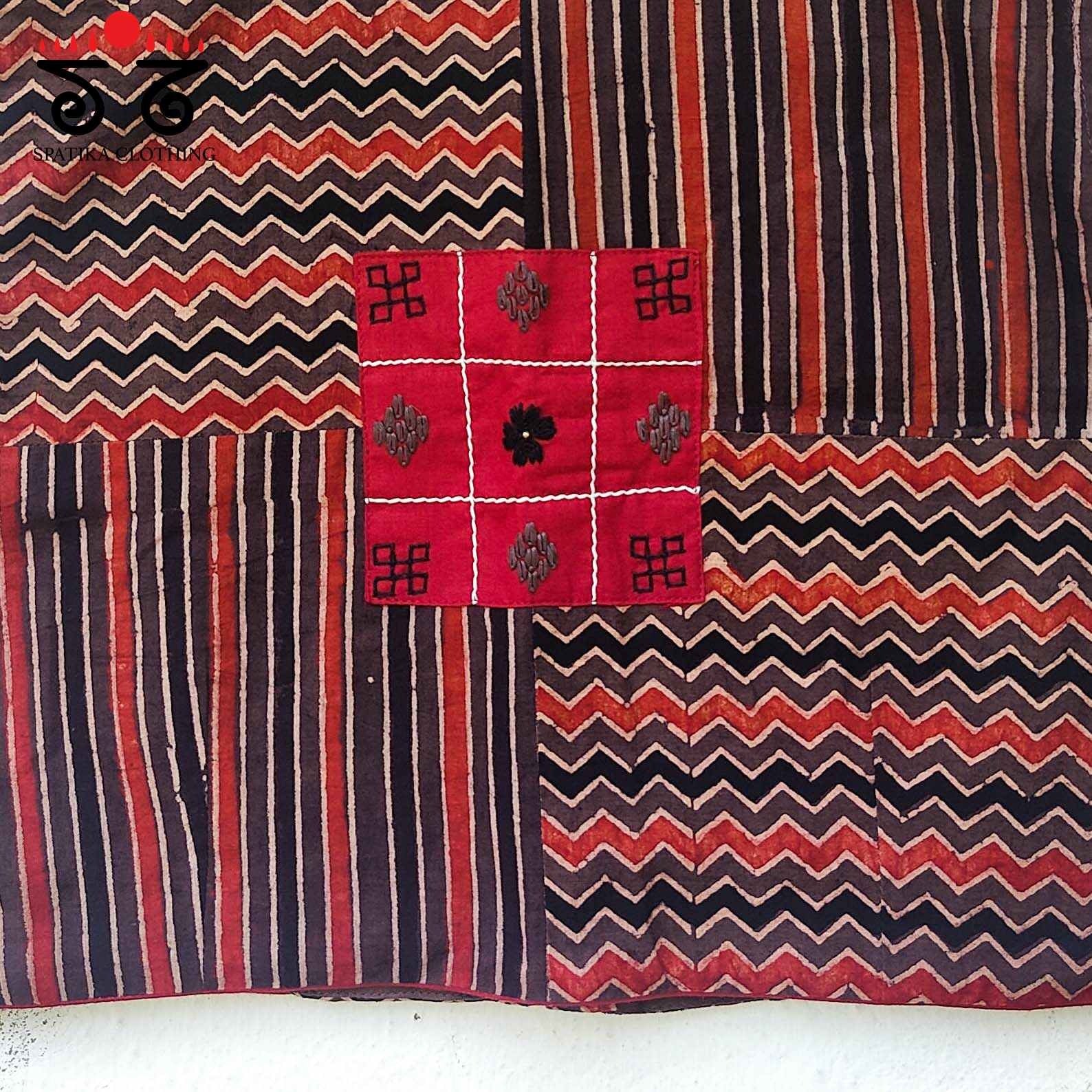 The Ajrak Collage - Sleeveless Blouse
