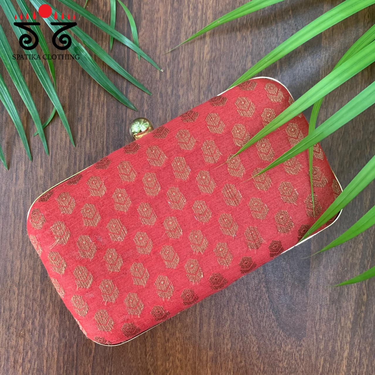 Box Clutch - Banarasi Butta!