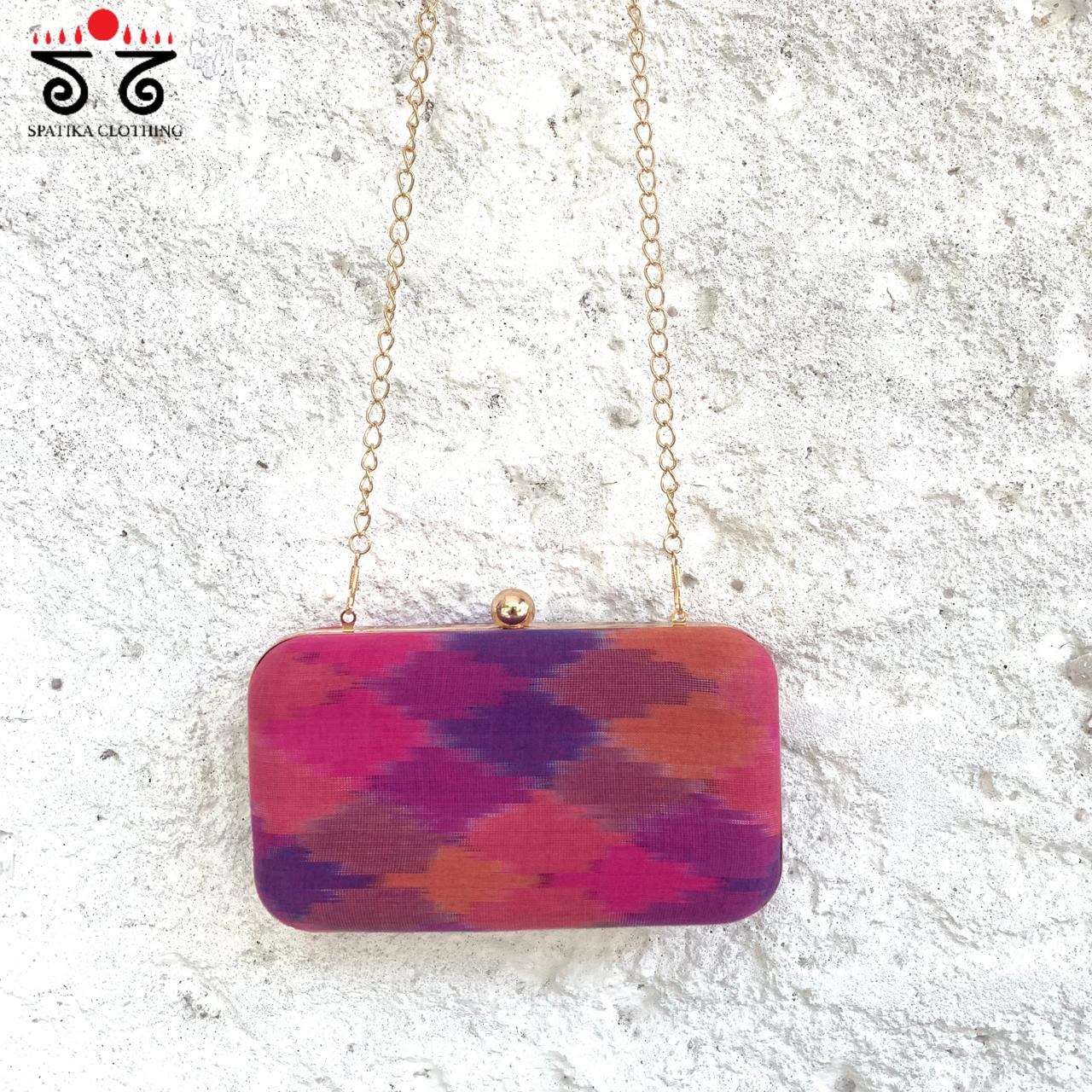 Box Clutch - Ikat