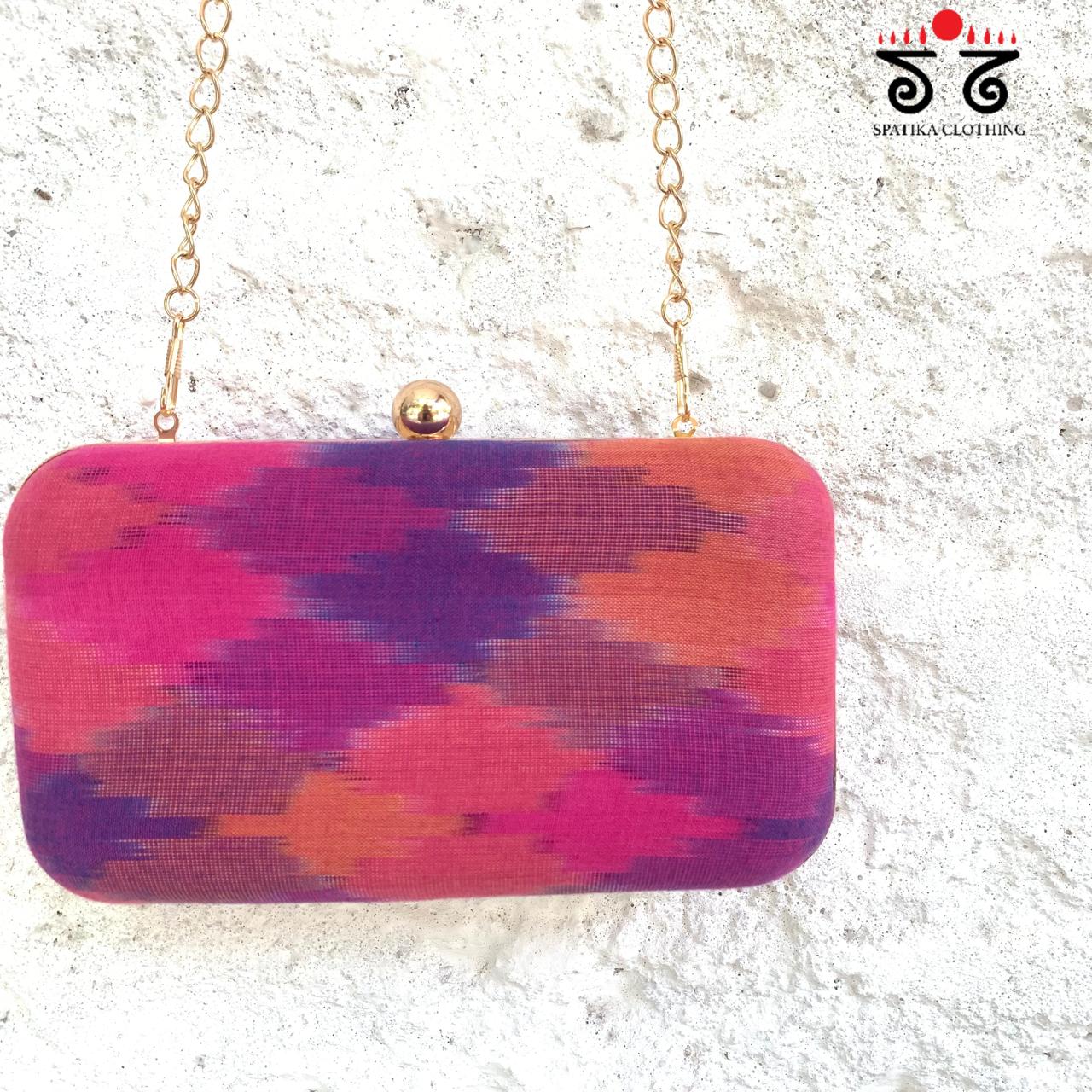 Box Clutch - Ikat