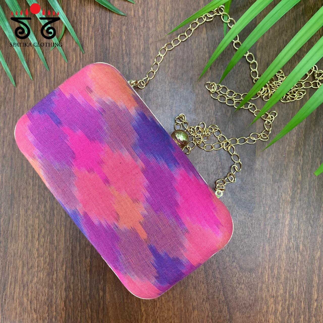 Box Clutch - Ikat