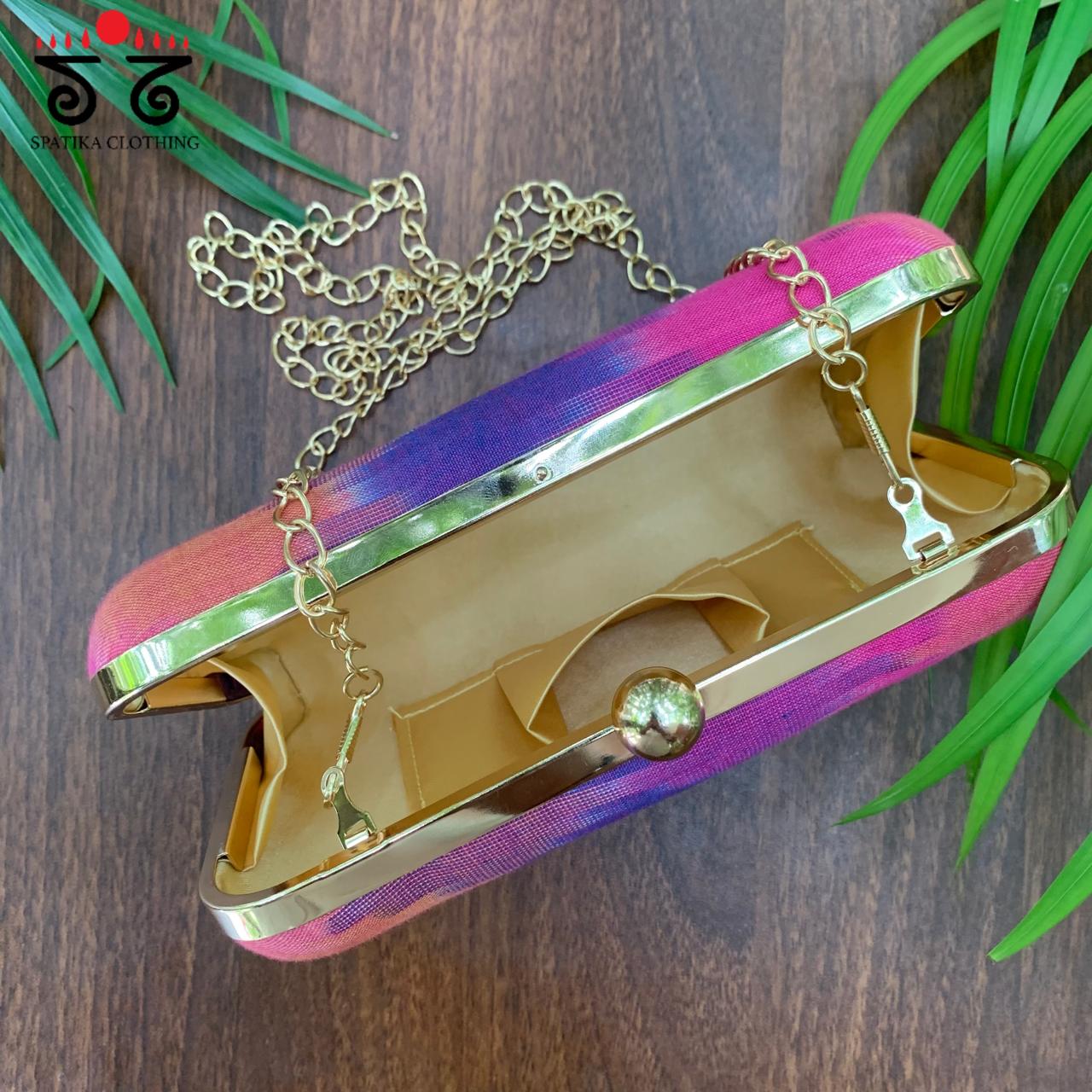Box Clutch - Ikat