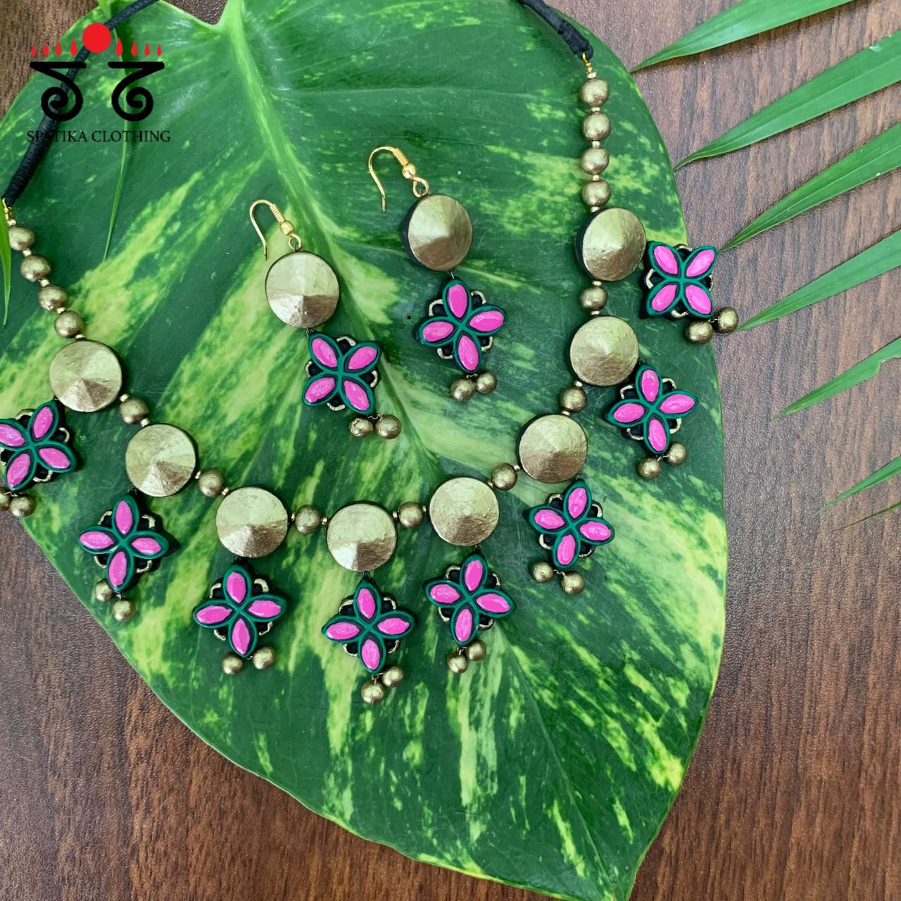 The Vrittkriti Set-Terracotta Jewellery Set