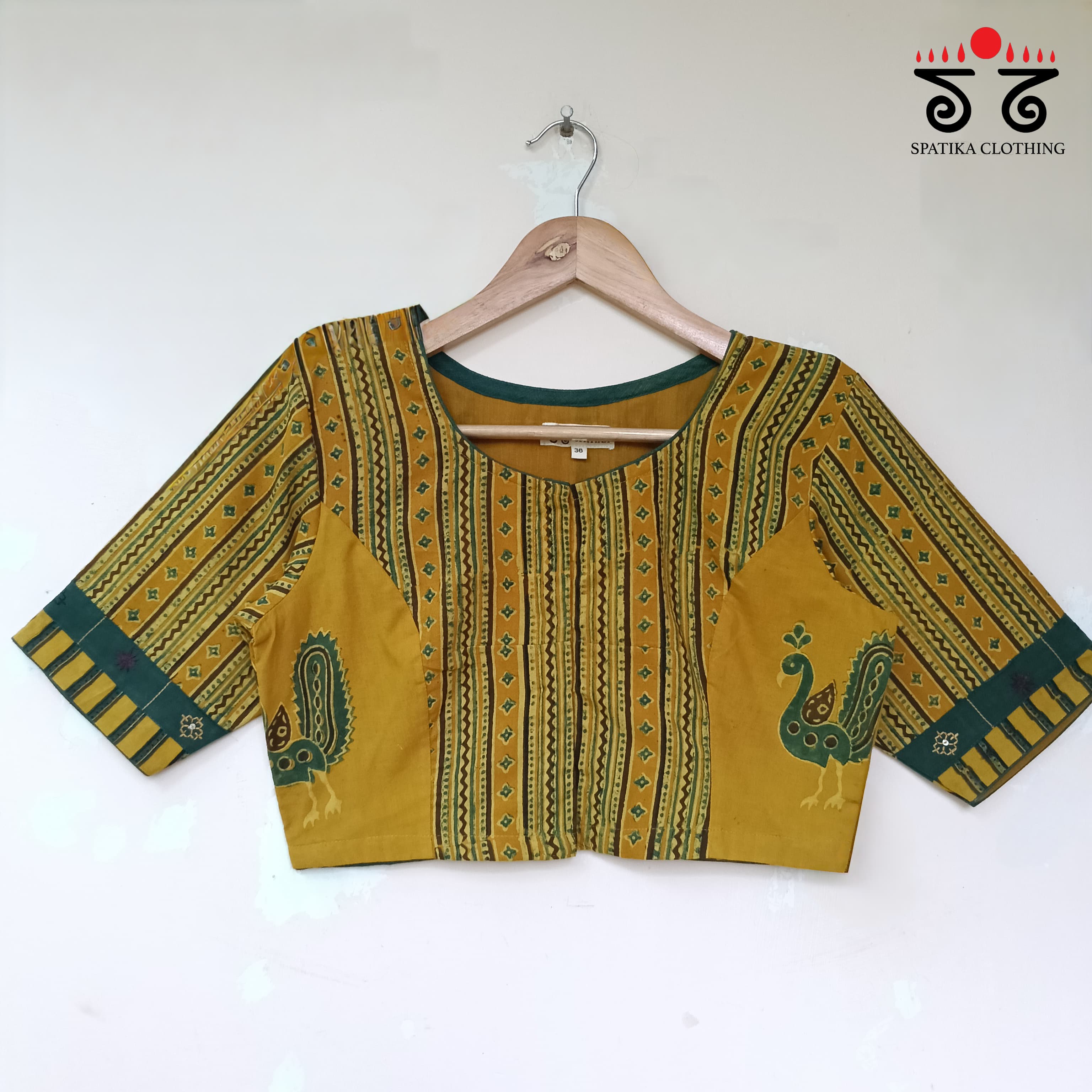 Yellow Morni Collage-Handcrafted Blouse