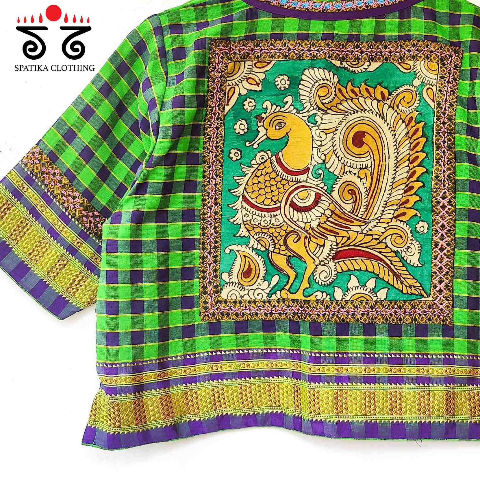 Annapakshi - Pen Kalamkari Croptop