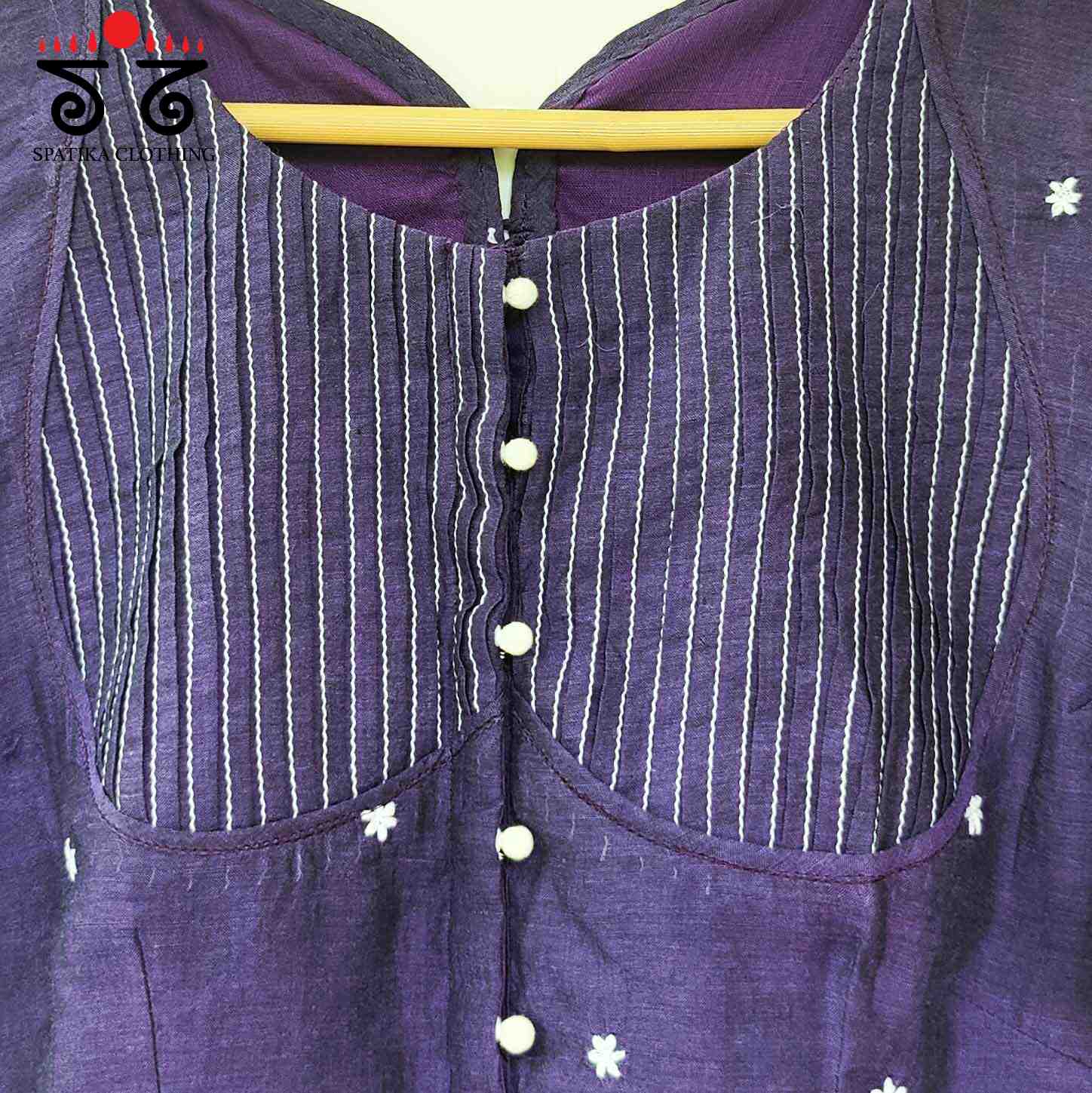 Purple Boondhi-Handcrafted Blouse
