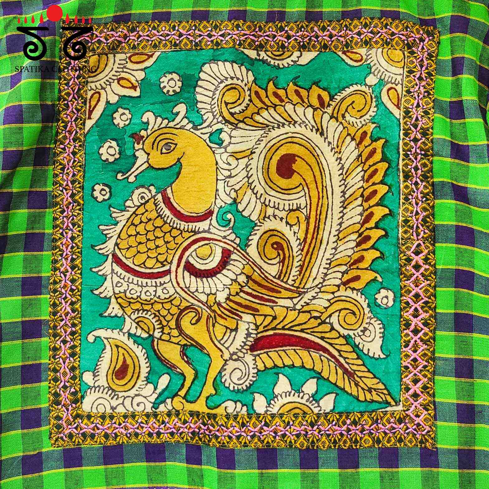 Annapakshi - Pen Kalamkari Croptop