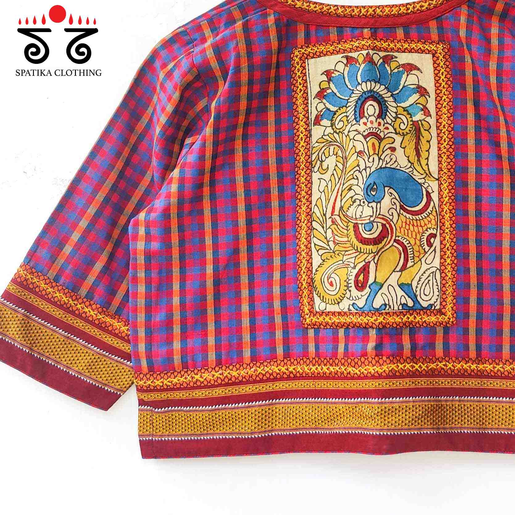 Annapakshi - Pen Kalamkari Croptop