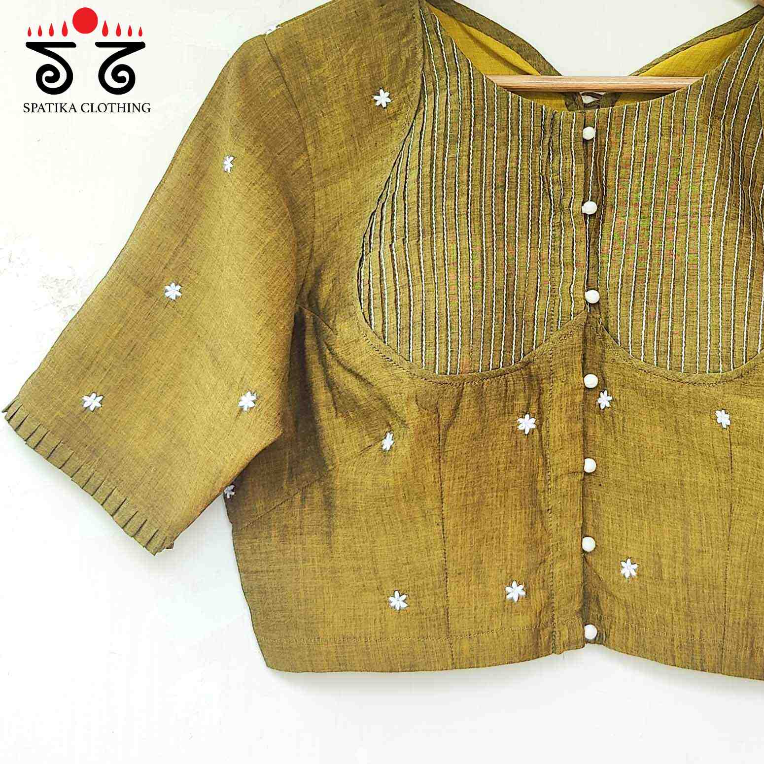 Brown Boondhi-Handcrafted Blouse