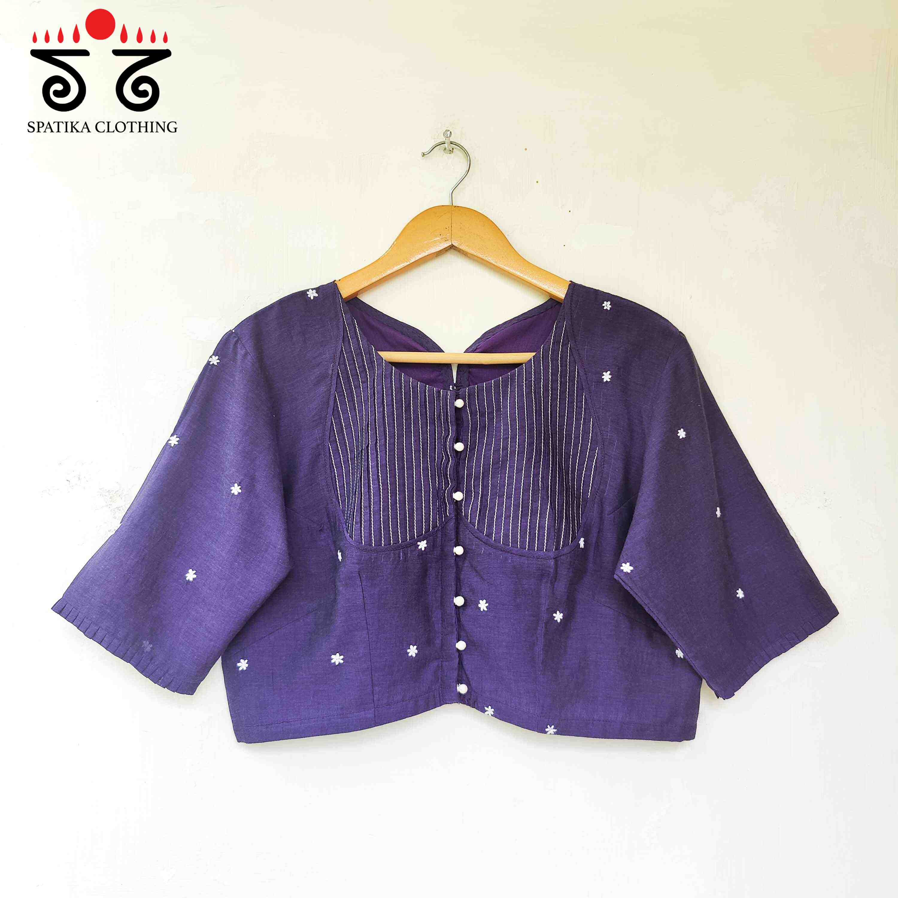 Purple Boondhi-Handcrafted Blouse