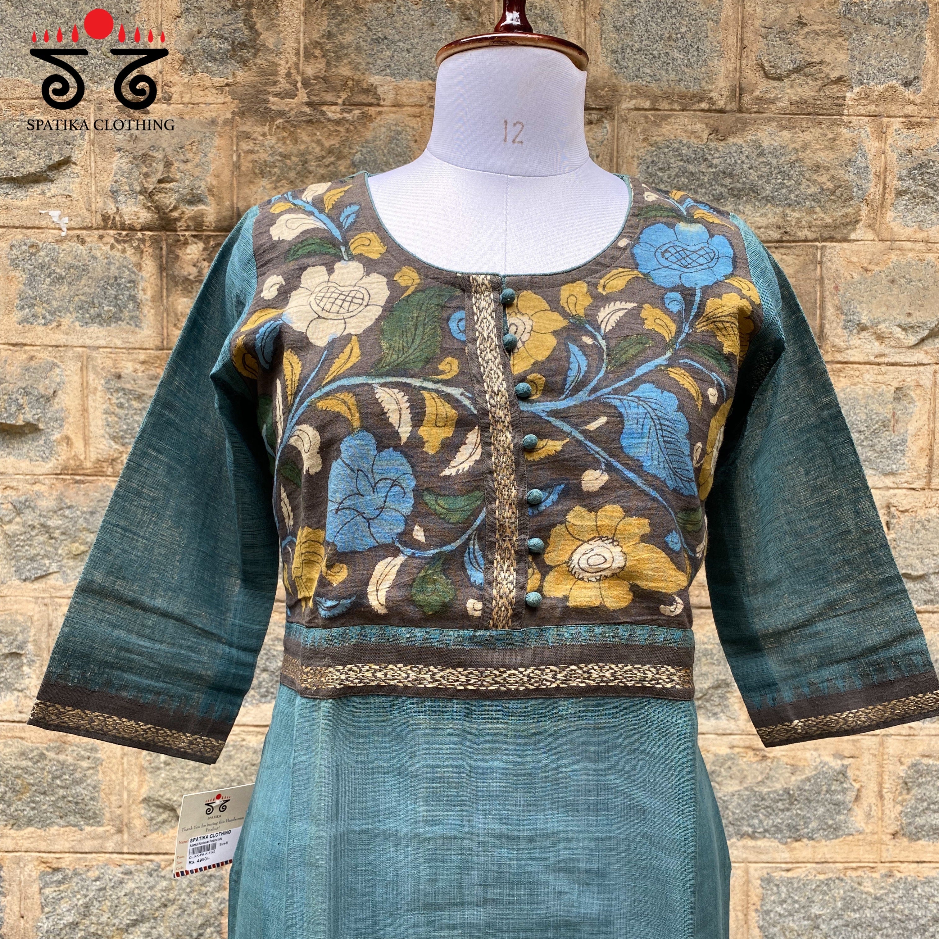 Pen kalamkari Ponduru Cotton Kurta