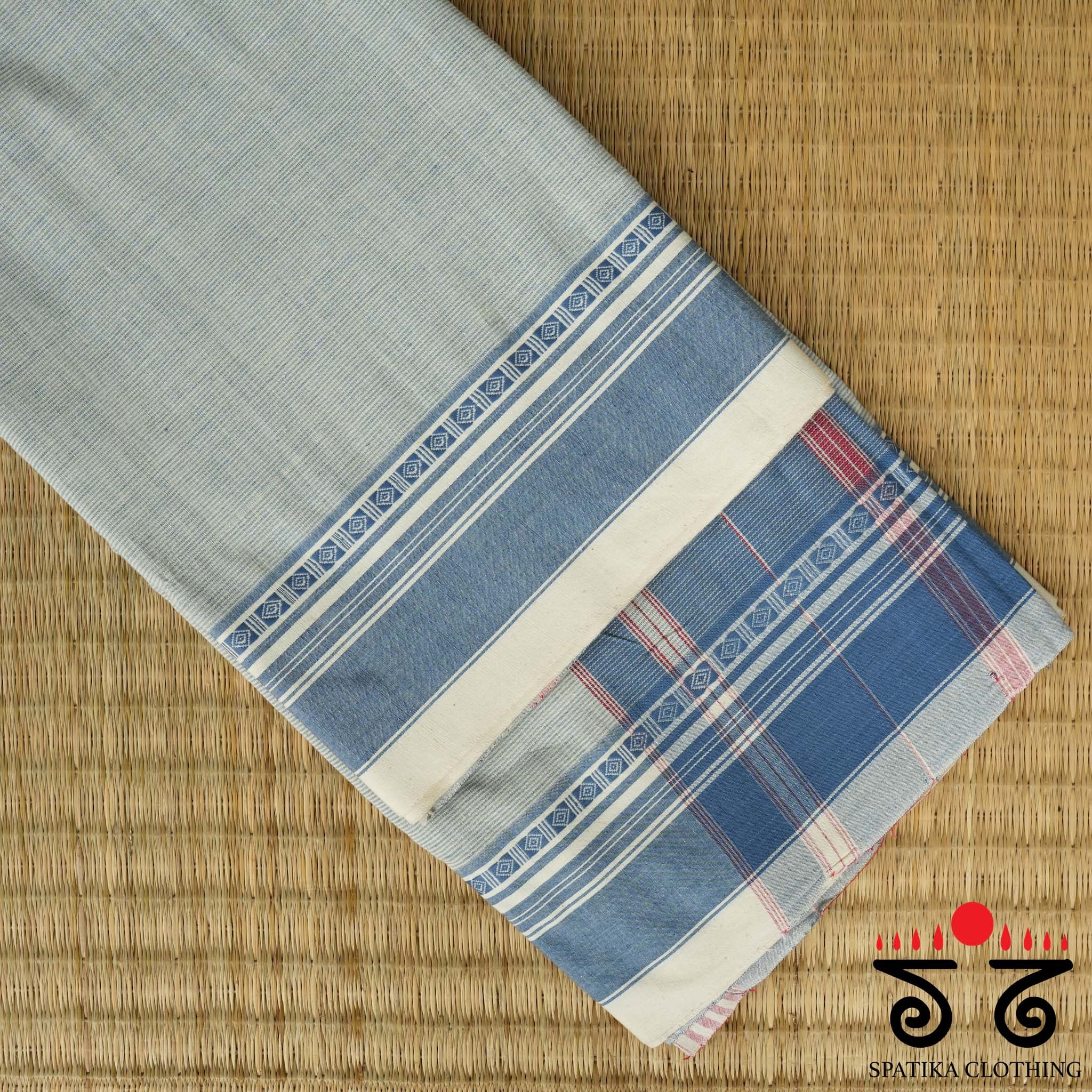Aane Hejje - Light Blue & White Revival Saree