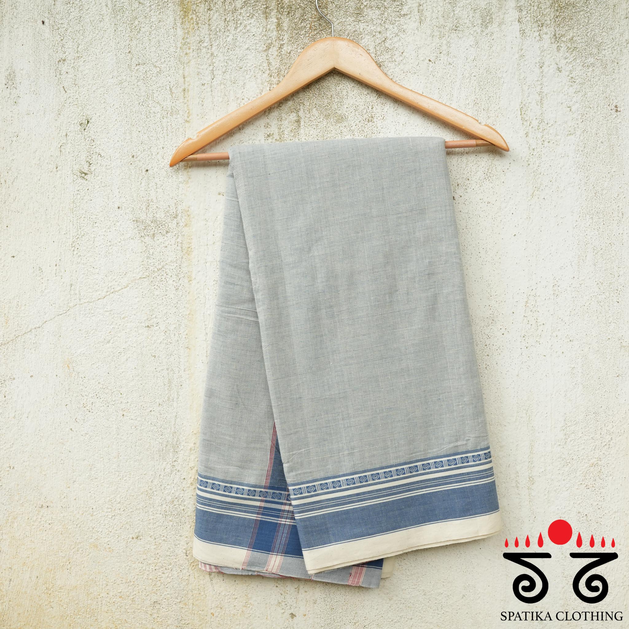 Aane Hejje - Light Blue & White Revival Saree