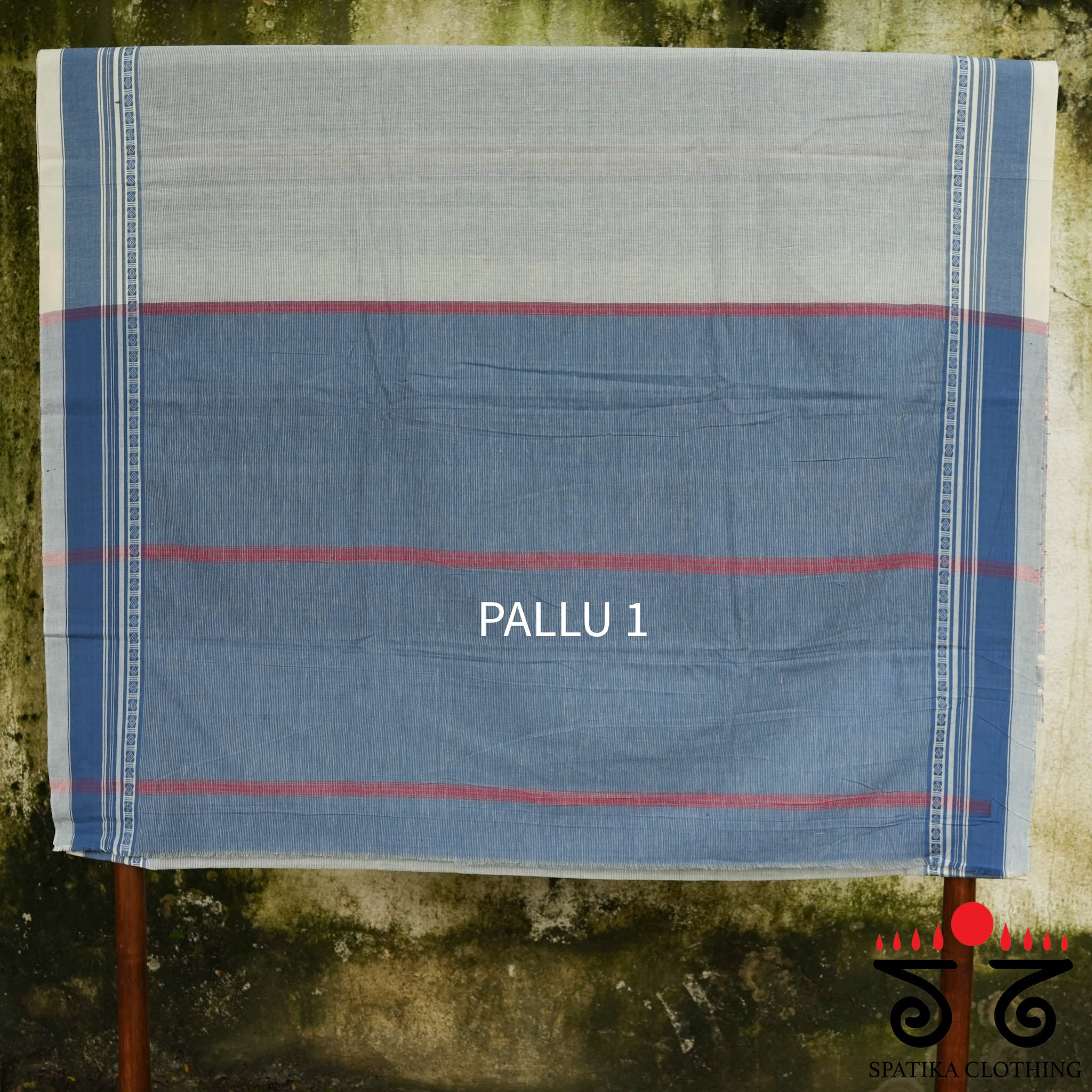 Aane Hejje - Light Blue & White Revival Saree