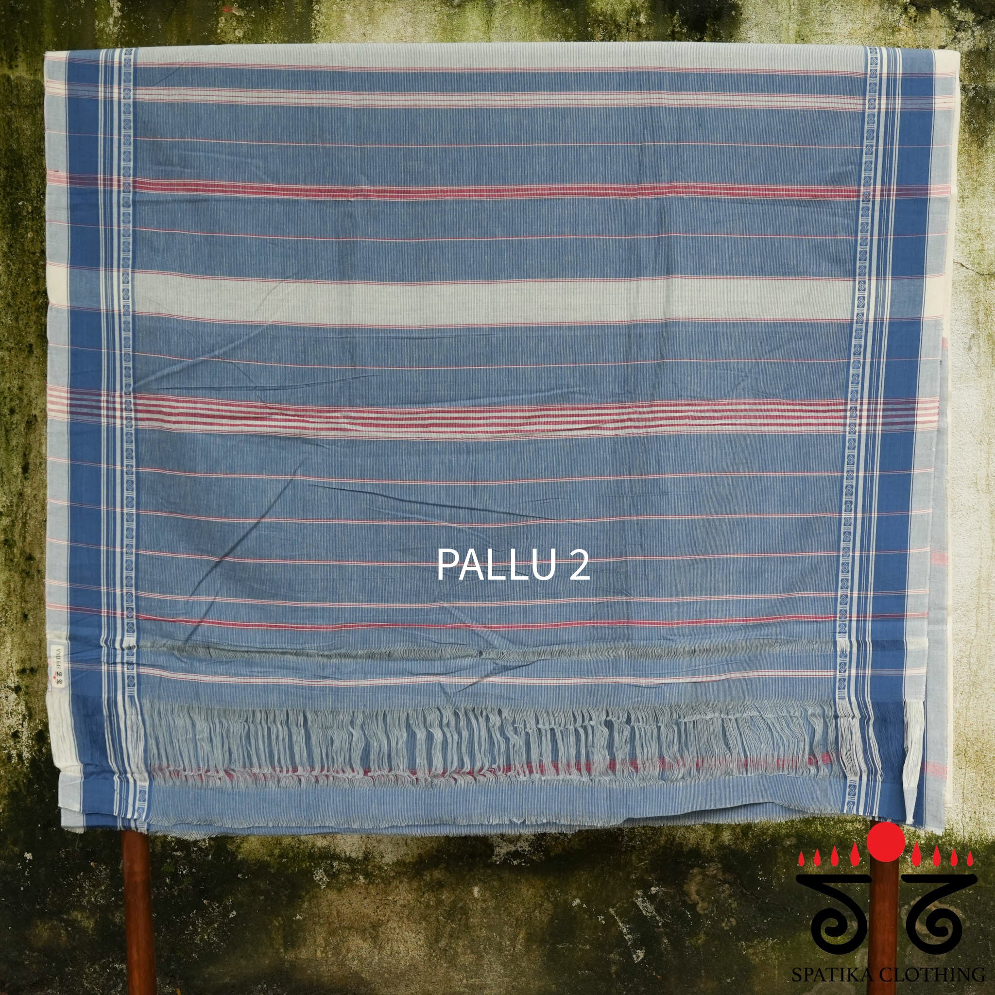 Aane Hejje - Light Blue & White Revival Saree