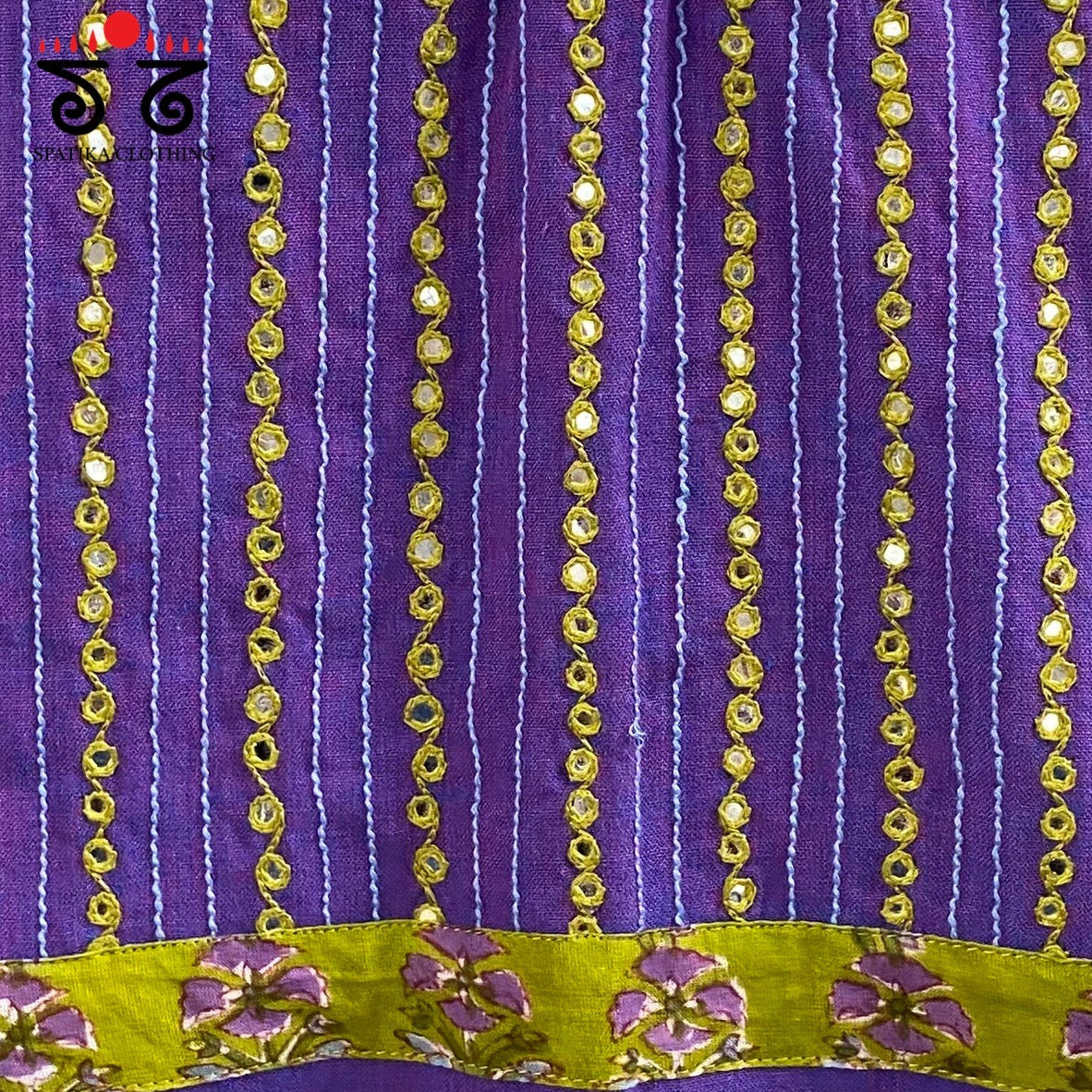 Hand - Embroidered Mirror Work Blouse