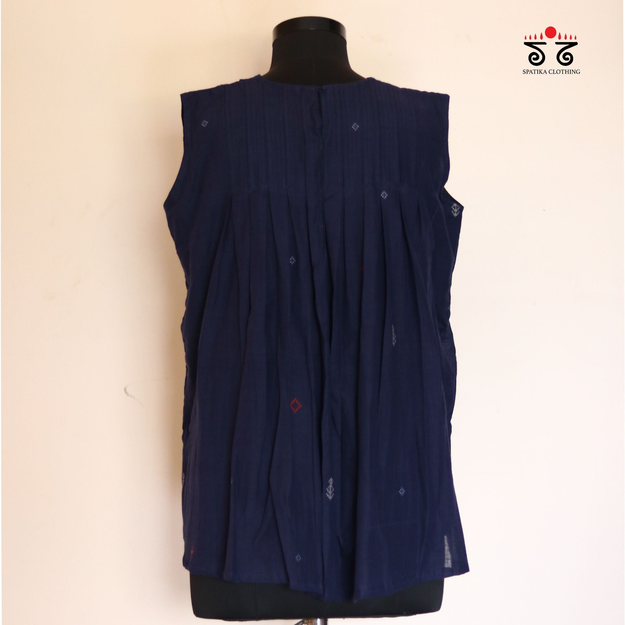Jamdhani Pleated Top