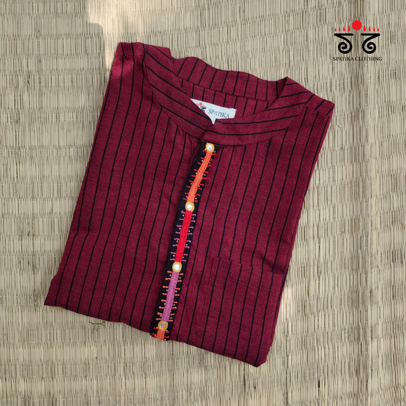 Men's Handwoven Cotton Kurta