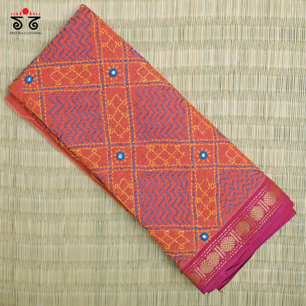 Mangalagiri - Banjara Hand Embroidered Blouse Fabric