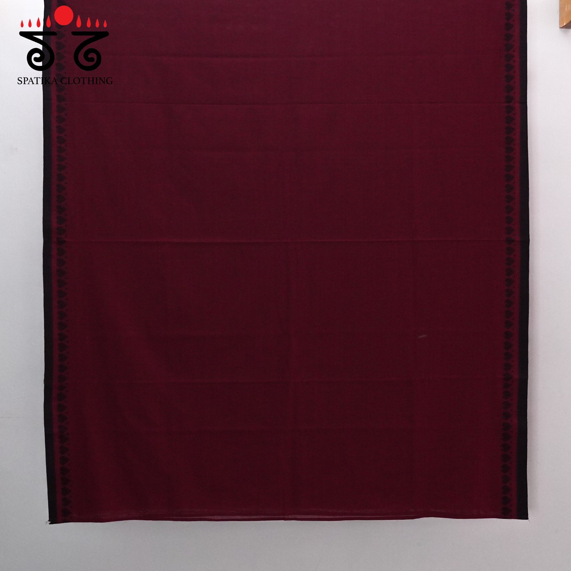Red Begampur Handwoven Cotton Saree New!