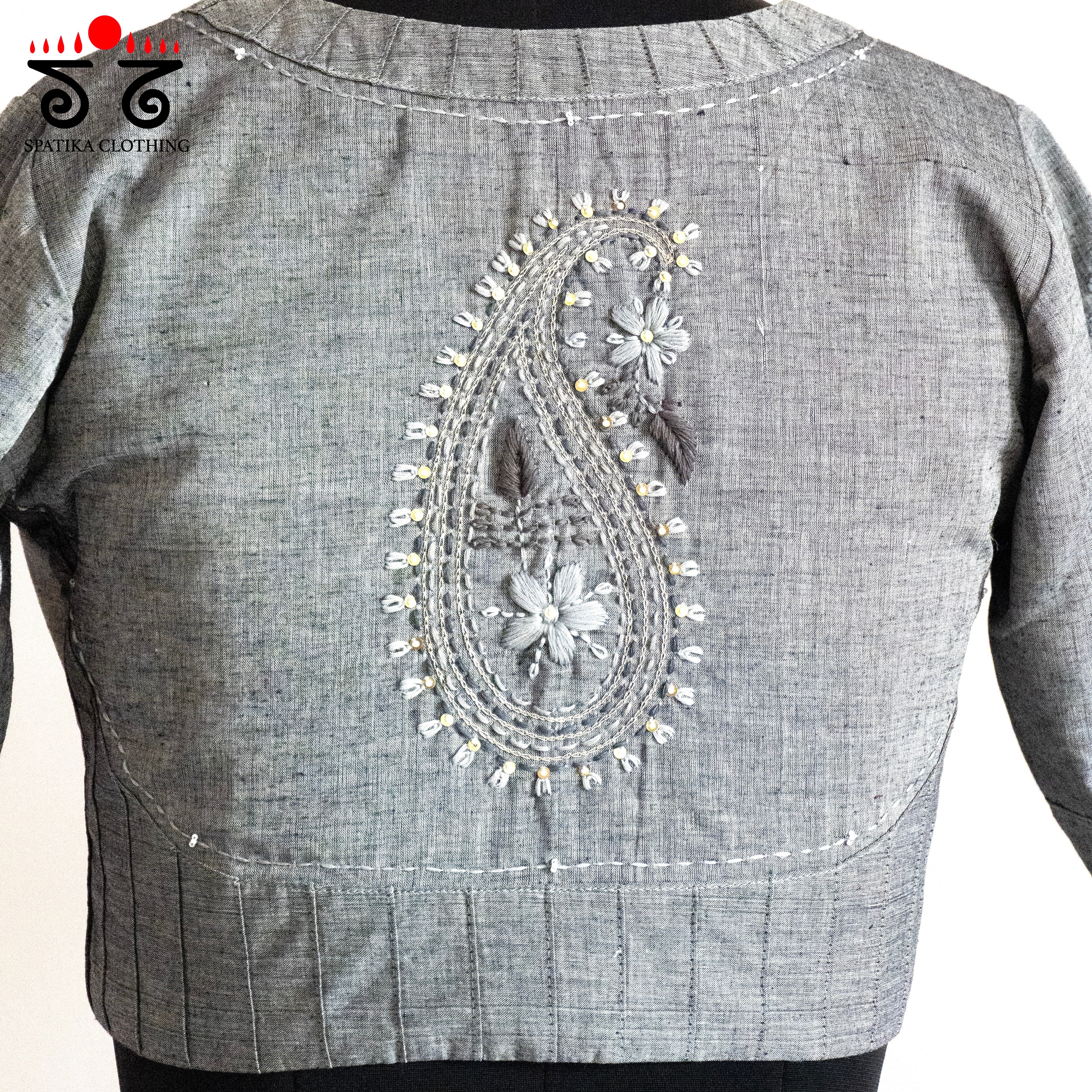 The Chikankari Grey Blouse - New Version!