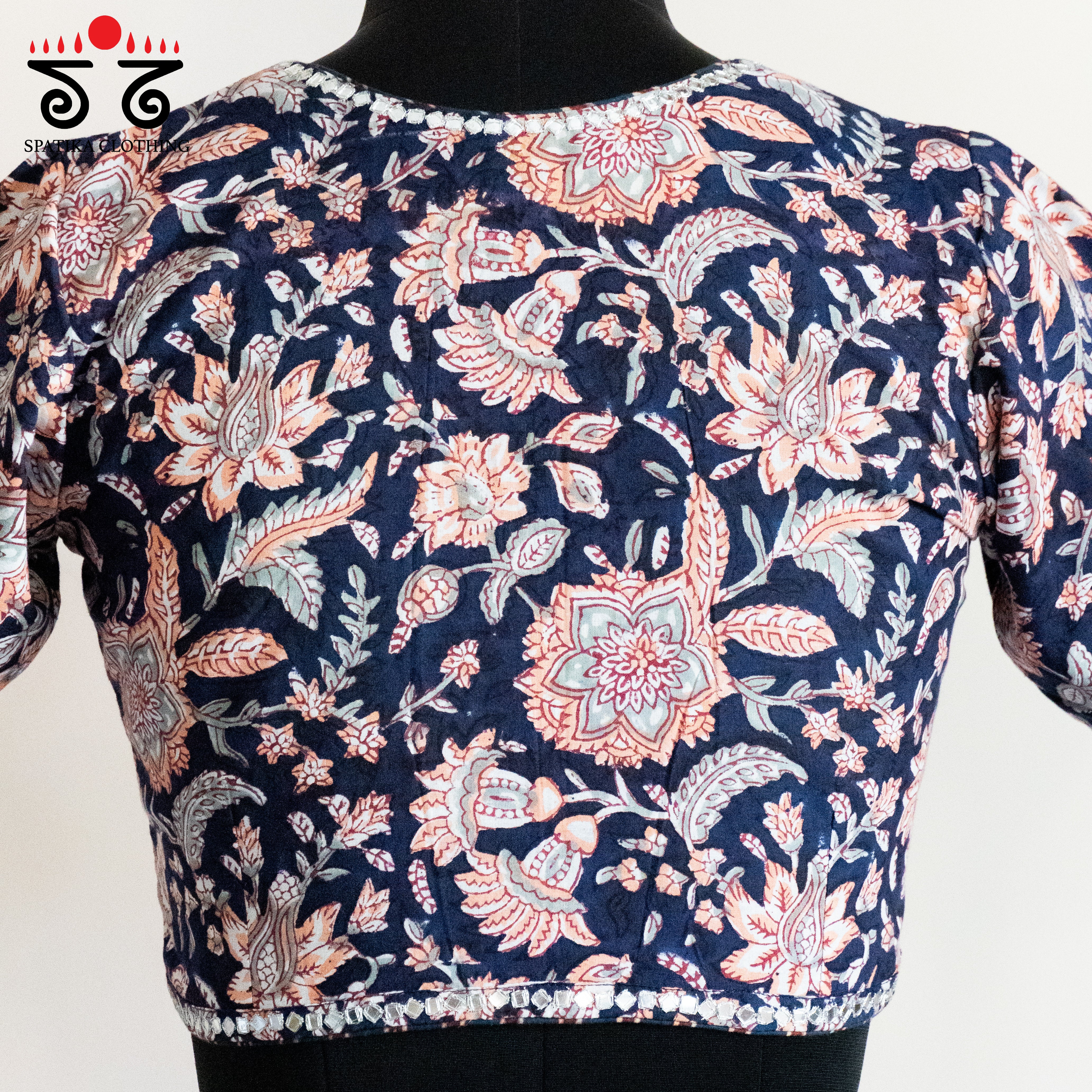 The Scalloped Blue Blouse