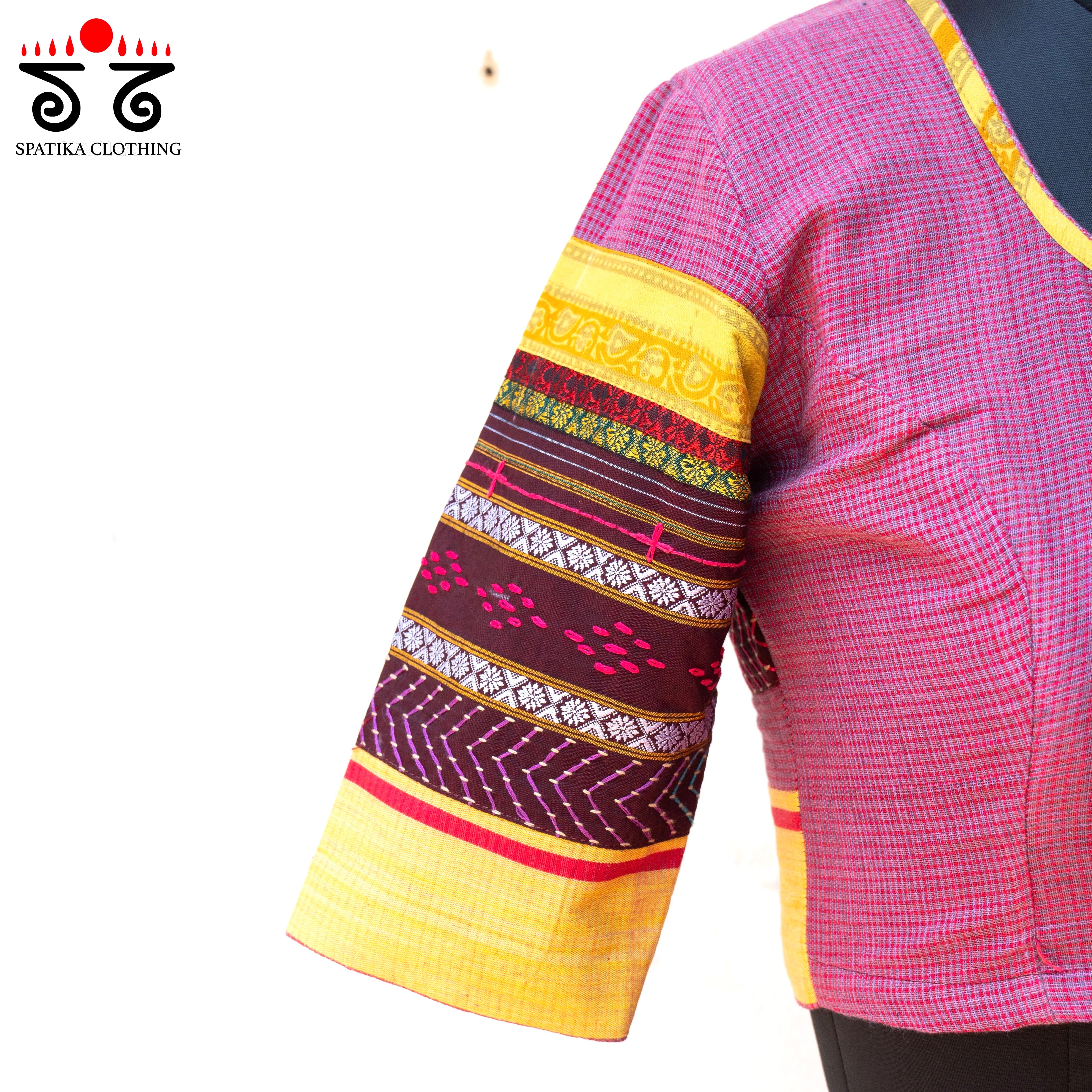 The Patteda Anchu - Pink Lambani Blouse