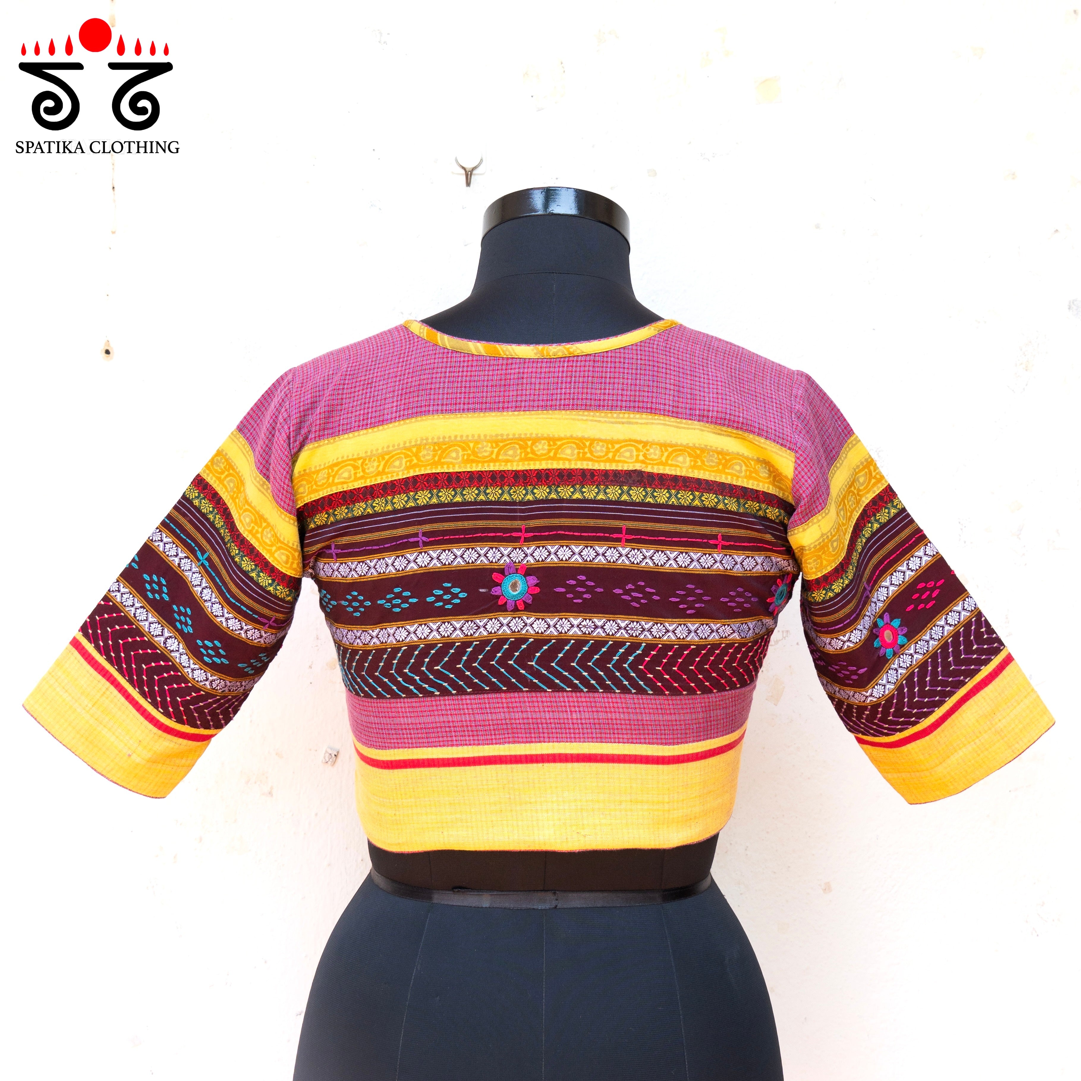The Patteda Anchu - Pink Lambani Blouse