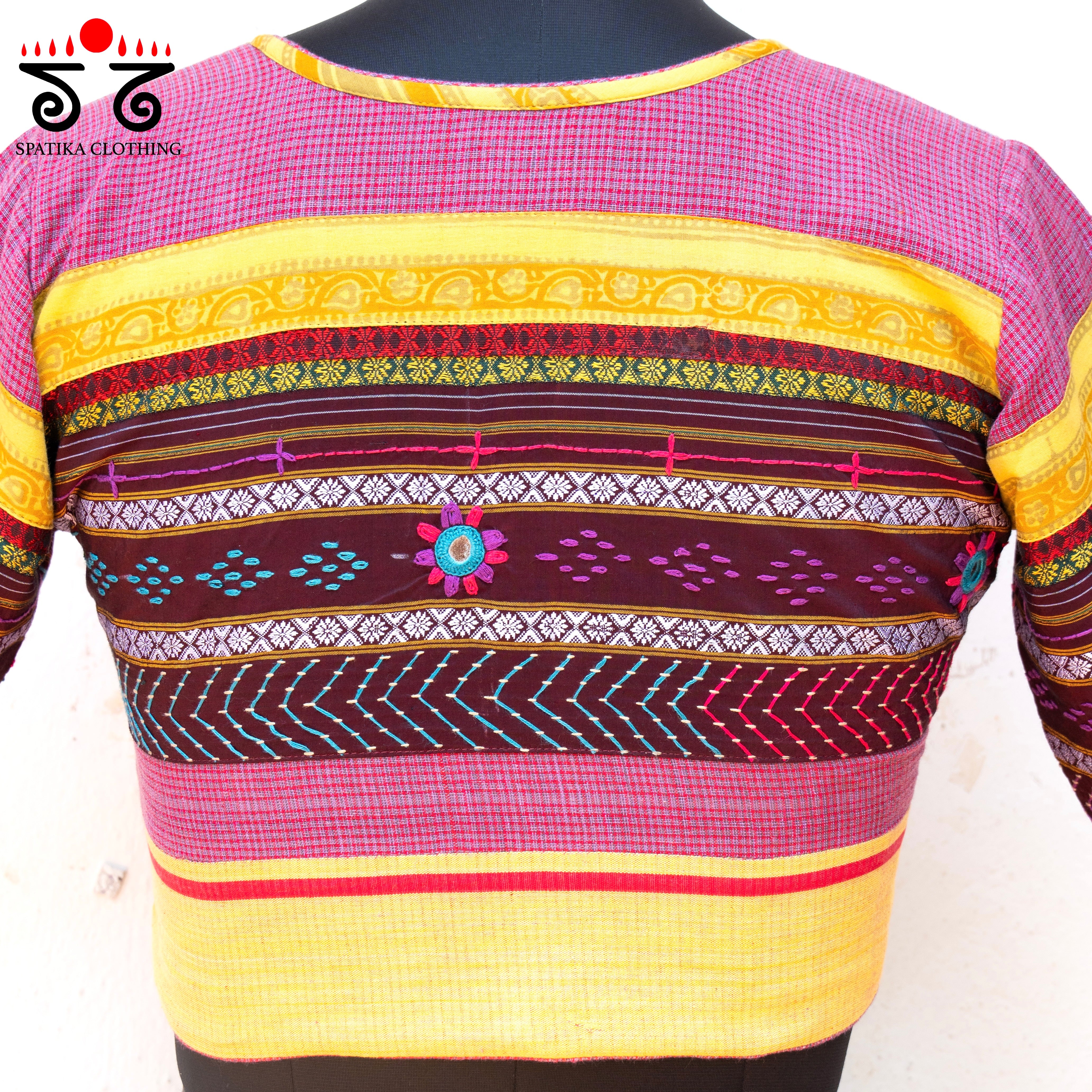 The Patteda Anchu - Pink Lambani Blouse