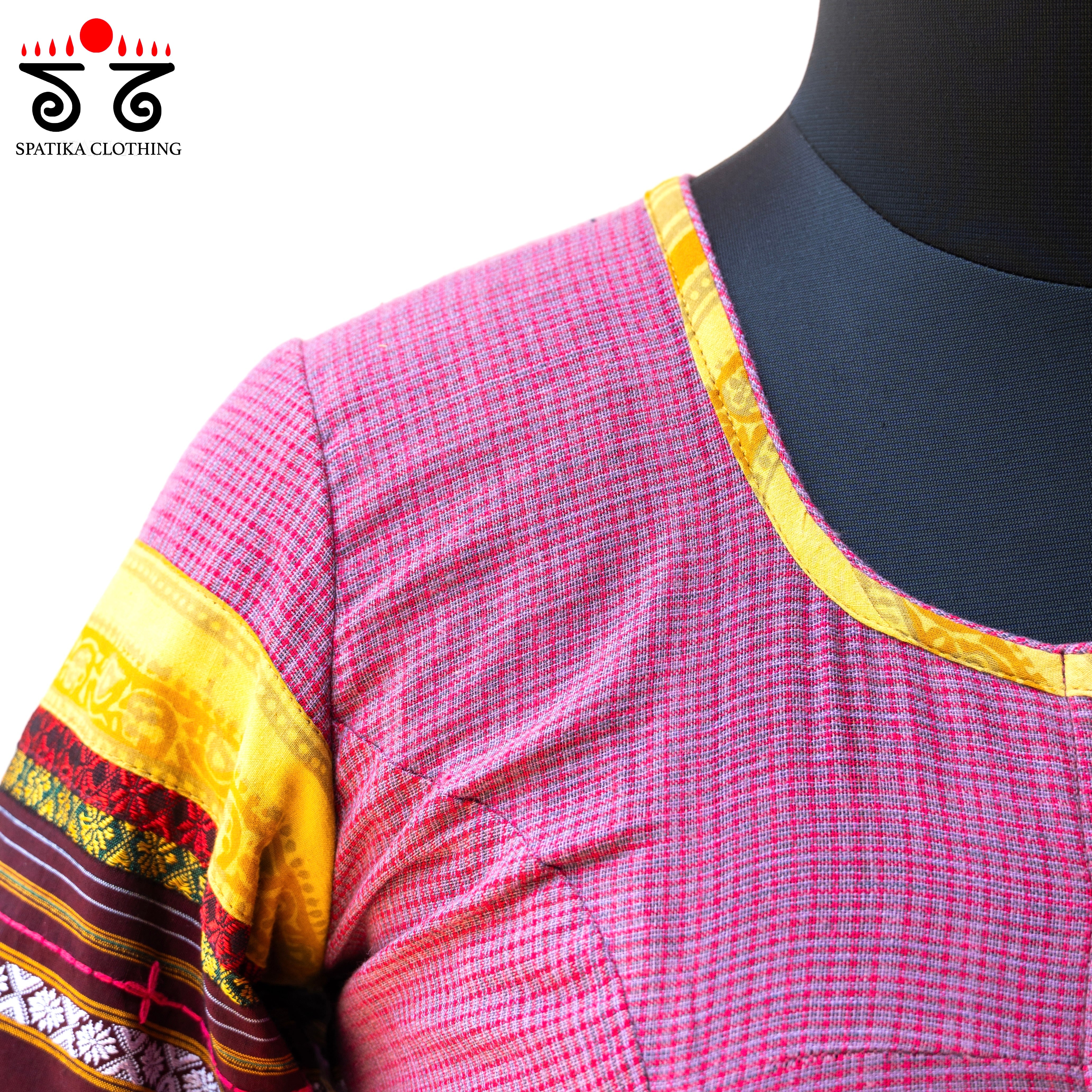 The Patteda Anchu - Pink Lambani Blouse