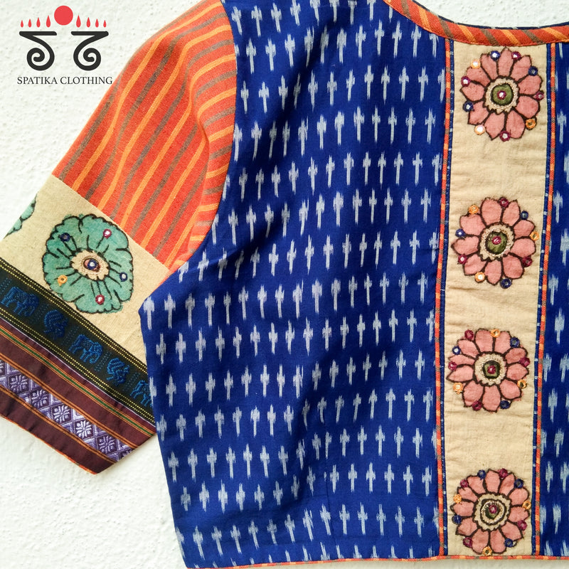 The Ikat - Pen Kalamkari Blouse