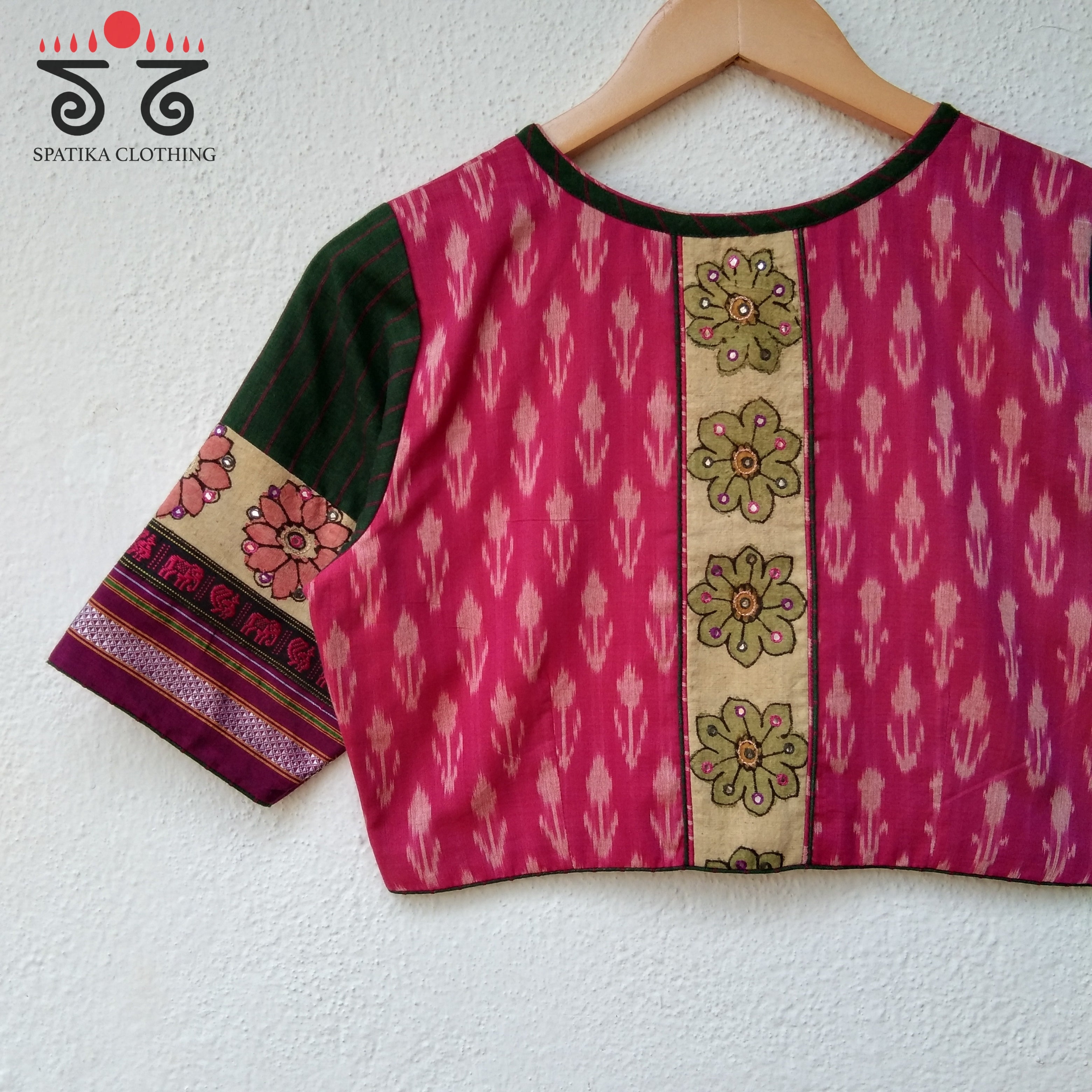 The Ikat - Pen Kalamkari Blouse – Spatika Clothing