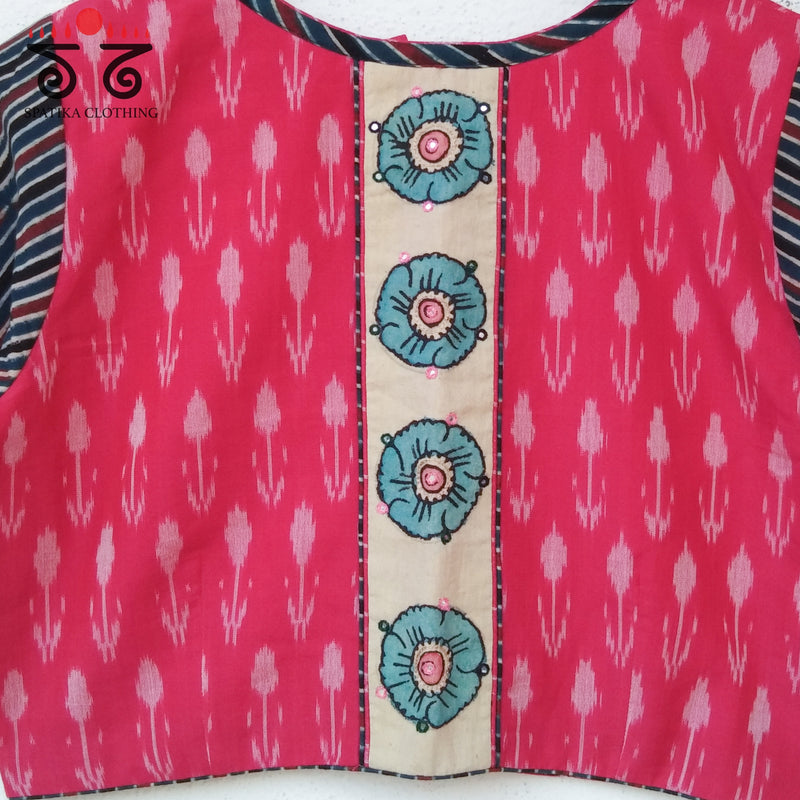 The Ikat - Pen Kalamkari Blouse