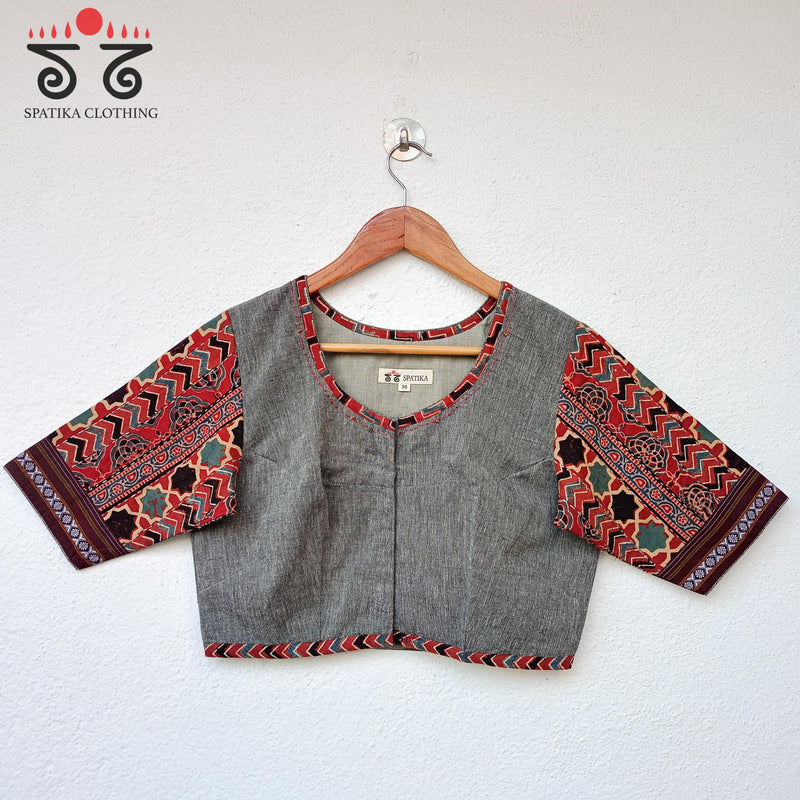 The Ajrak Patchwork Blouse