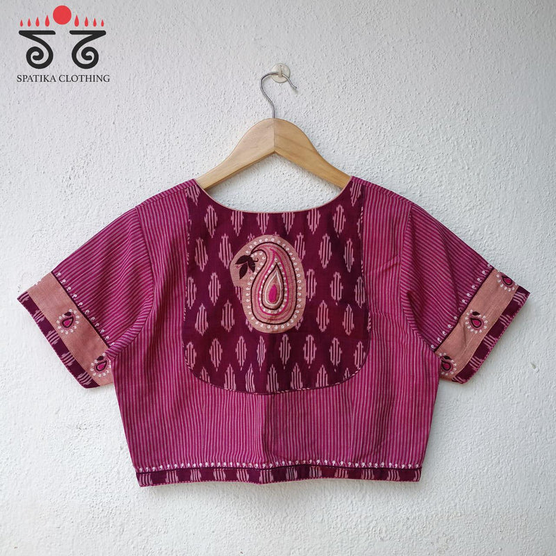 The Inlay and Yoke Hand Embroidered Blouse