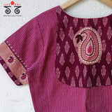 The Inlay and Yoke Hand Embroidered Blouse