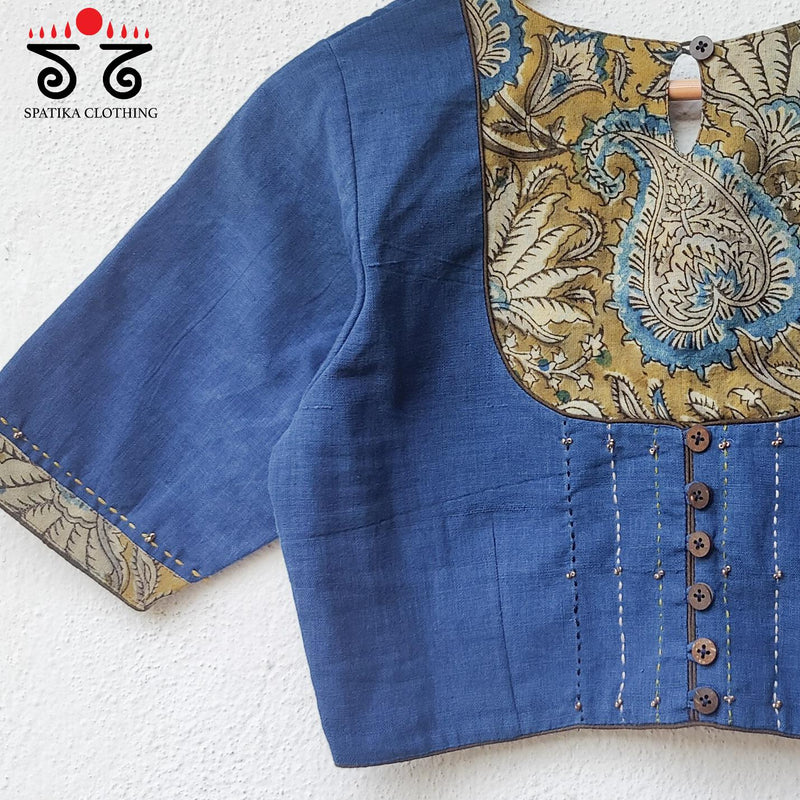 The Inlay Kalamkari Blouse