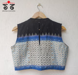 Lambani on Ikat sleeveless Blouse