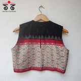 Lambani on Ikat sleeveless Blouse