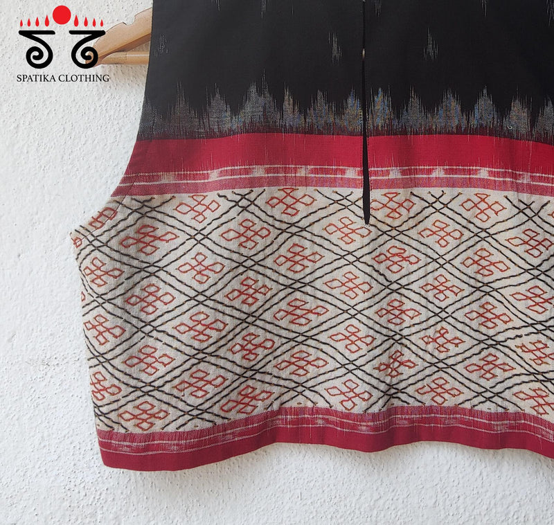 Lambani on Ikat sleeveless Blouse