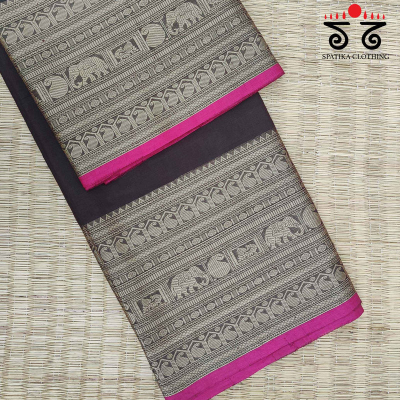 Kanchi Handwoven Cotton Saree