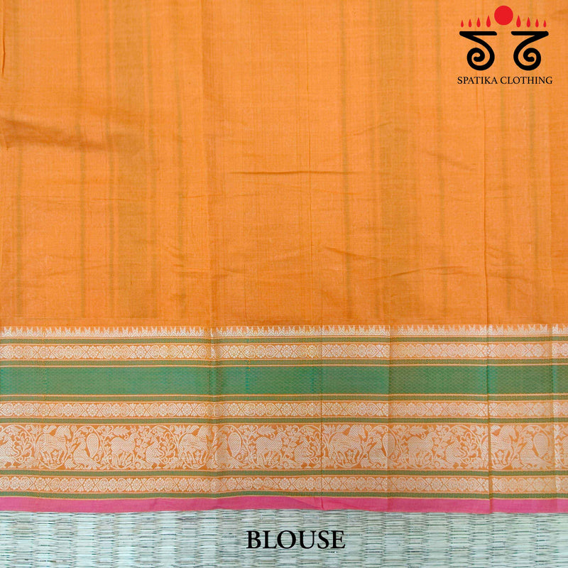 Kanchi Handwoven Cotton Saree