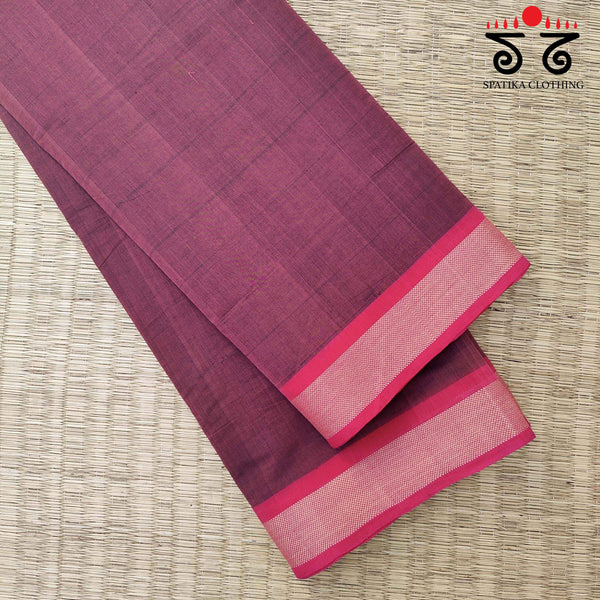 Andhra Handwoven Cotton Saree with Special Blouse