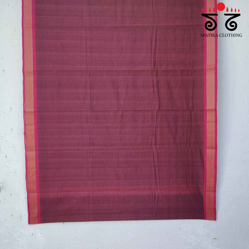 Andhra Handwoven Cotton Saree with Special Blouse