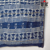 Handblock Print on Chanderi Silk Cotton Saree