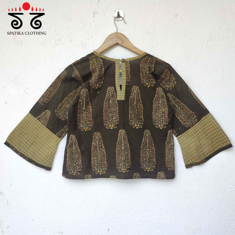 Ajrakh Handblock Printed Croptop