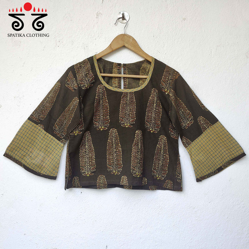 Ajrakh Handblock Printed Croptop