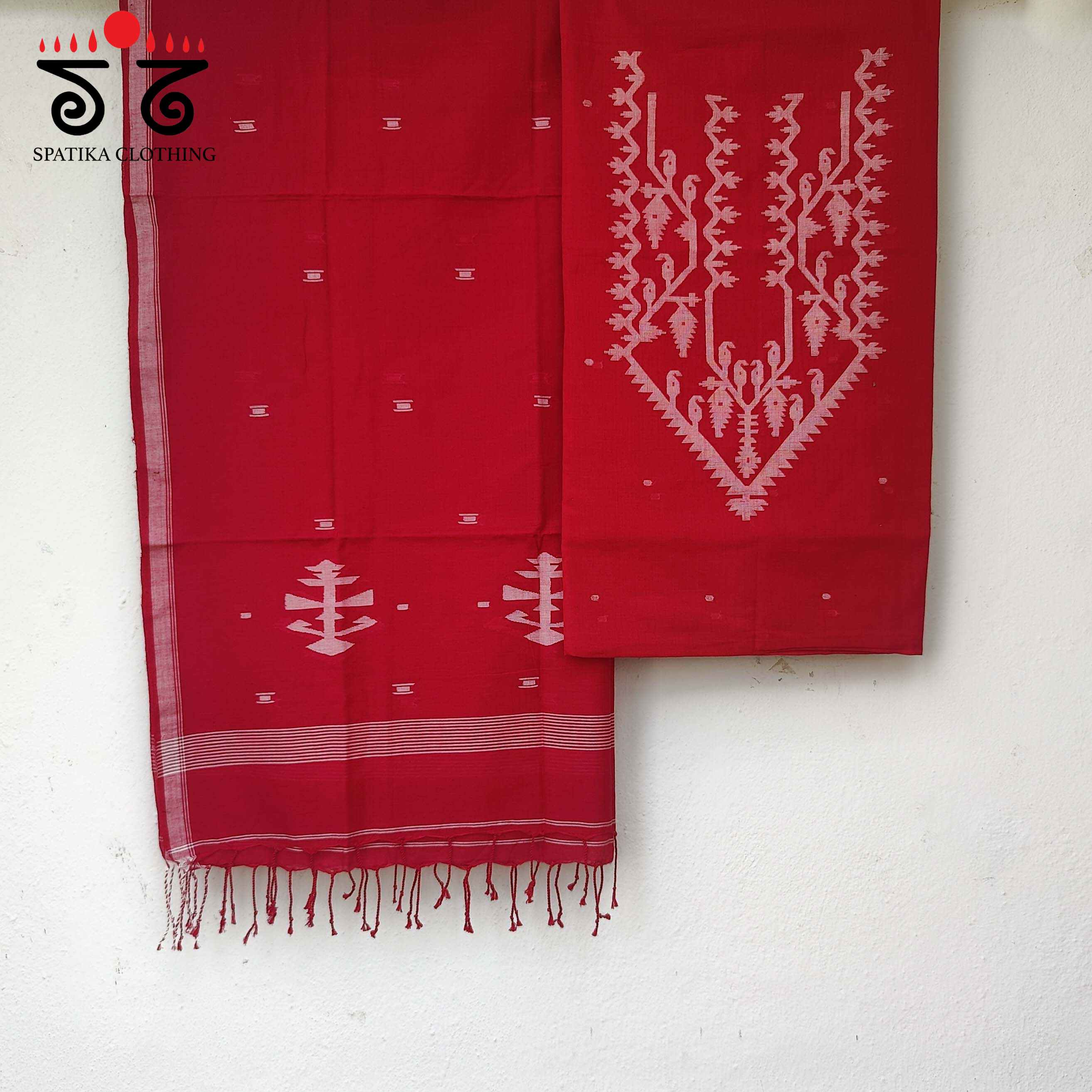 Jamdhani on Bengal Cotton Kurta- Set of Two