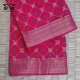 Banjara Handembroidery on Mangalagiri Cotton Blouse Fabric